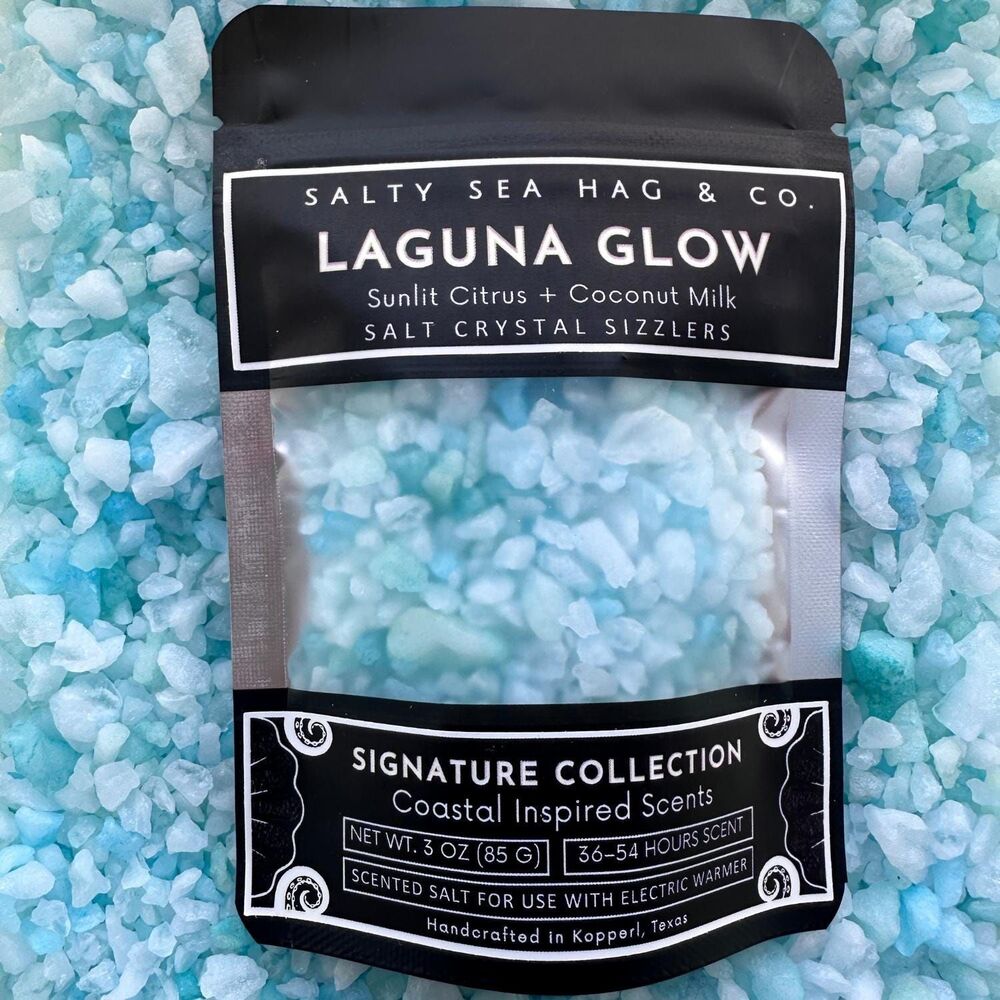 Laguna Glow Salt Crystal Sizzlers | Sunlit Citrus + Coconut Milk Scent